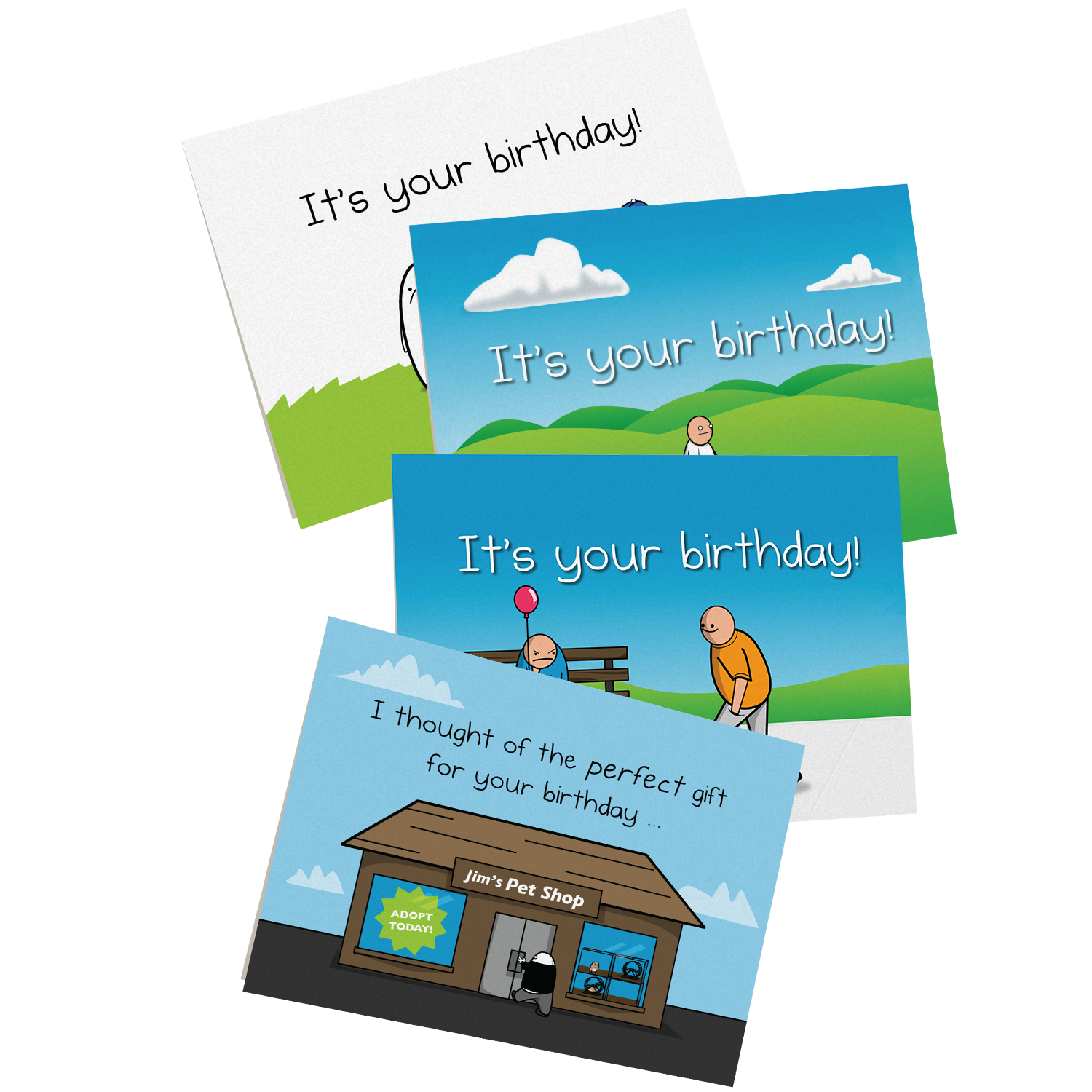 NSFW Birthday Cards Vol. A - 4 pack