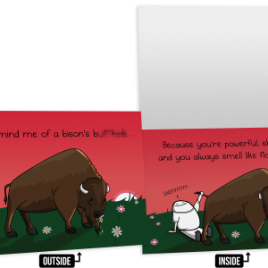 Bison - NSFW Friendship Card