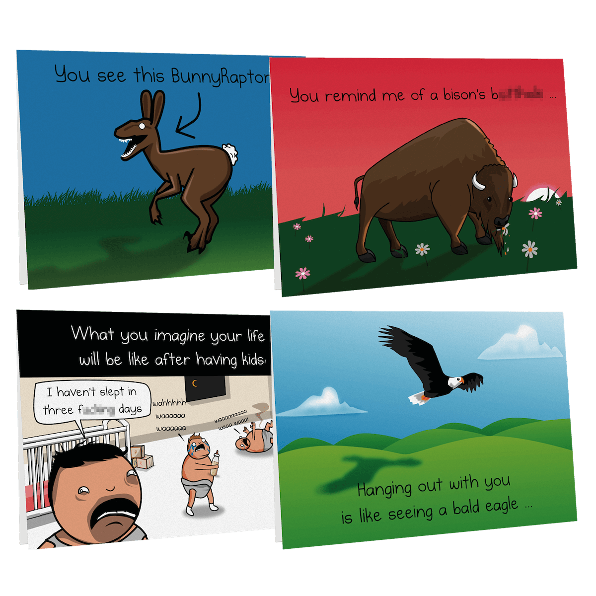 NSFW Friendship Greeting Card Bundle - 4 pack - Image 2