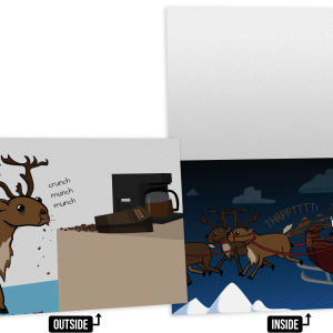 Reindeer Coffee - NSFW Holiday Card