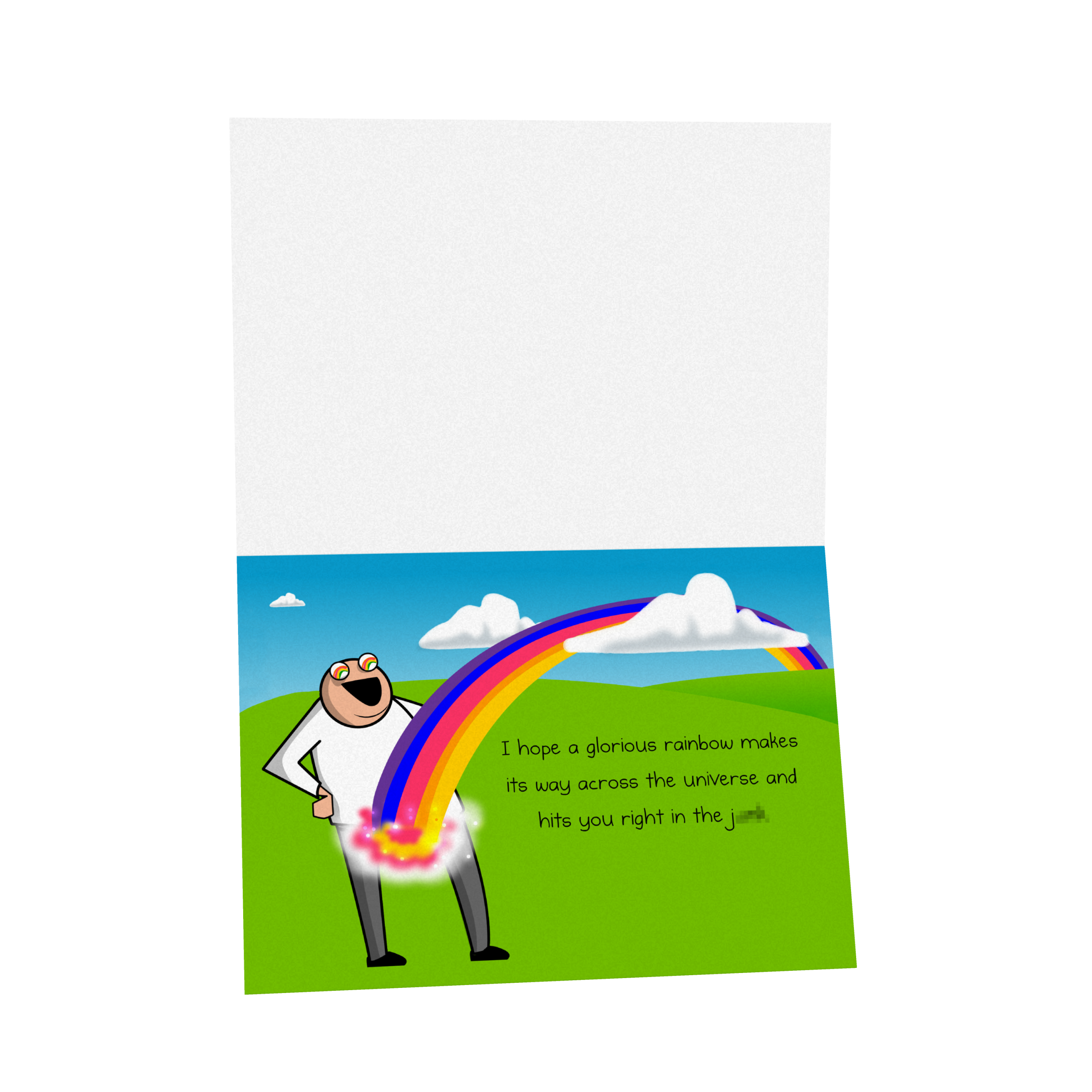 Rainbow - NSFW Birthday Greeting Card - Image 3