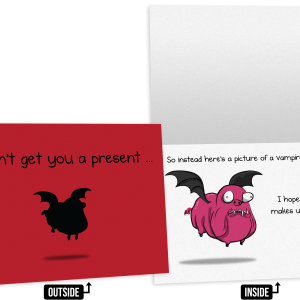 Pigbat - Birthday Greeting Card
