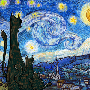 Mrowwwry Night (1000 Piece Puzzle)