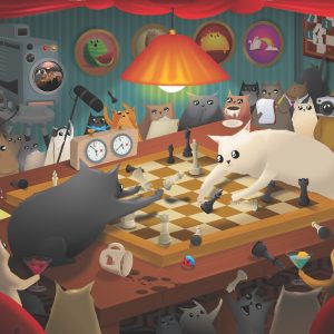 Cats Playing Chess